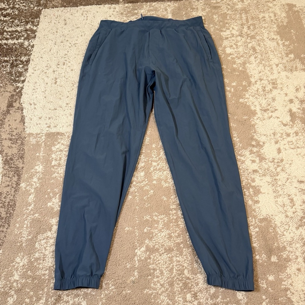 Lululemon Surge Jogger Mens XL Blue Running Training Gym Pants Stretch Zip